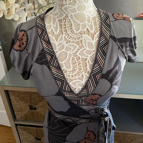 BCBGMAXAZRIA Jersey Wrap Top “Small” - Picture 3 of 14